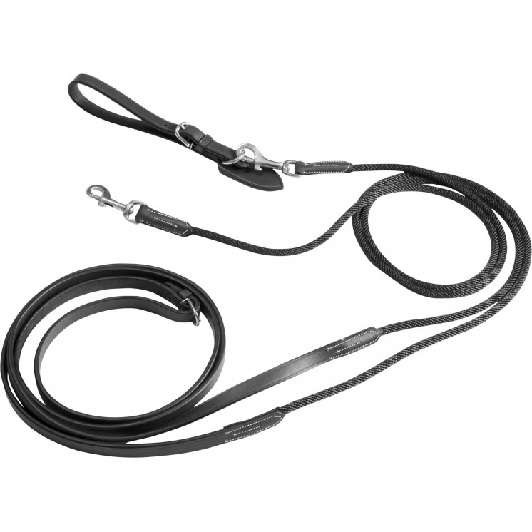 Rênes Allemandes Cuir/Corde ERIC THOMAS  Sellerie Equi'Nature