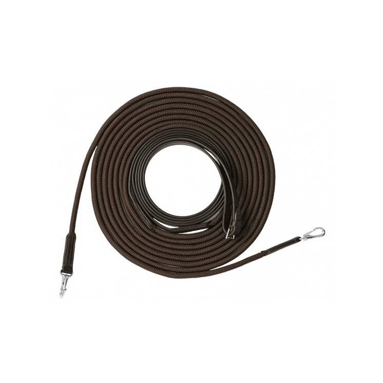 Longues rênes cuir/corde RIDING WORLD Sellerie Equi'Nature