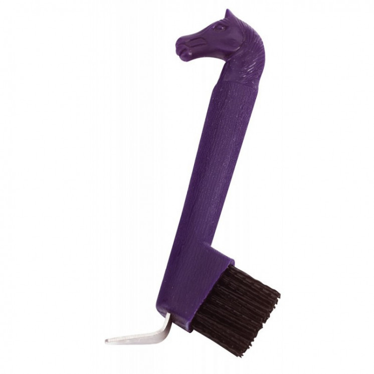 Cure-pied tête de cheval avec brosse HIPPOTONIC Sellerie Equi'Nature