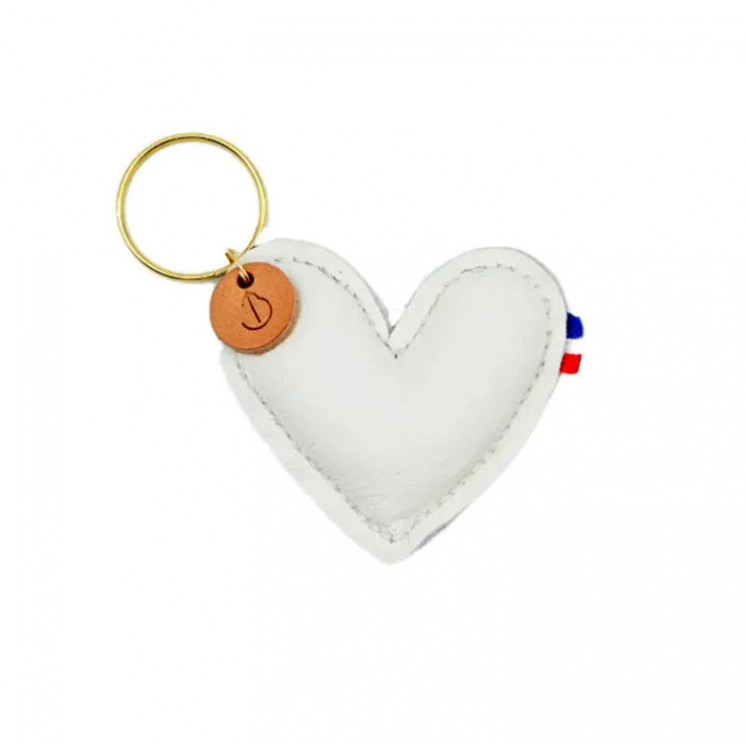 Porte-clés cœur en cuir BOCHIRO Sellerie Equi'Nature