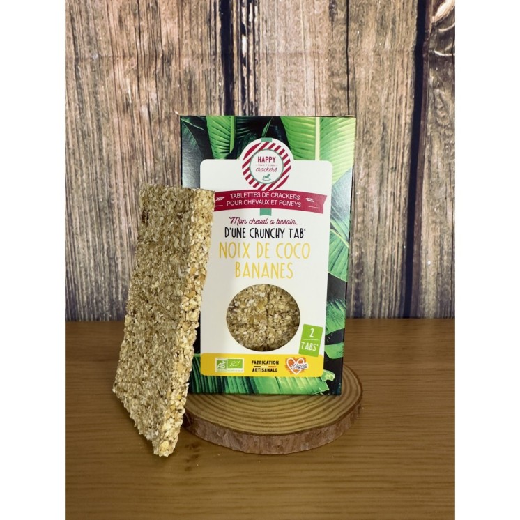 Tabs' Bananes & Noix de Coco HAPPY CRACKERS Sellerie Equi'Nature