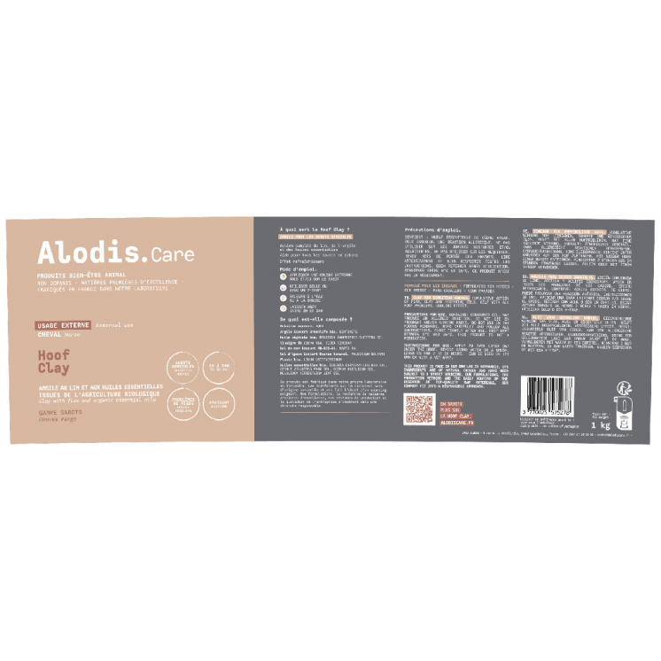 Argile pour sabots Hoof Clay ALODIS CARE