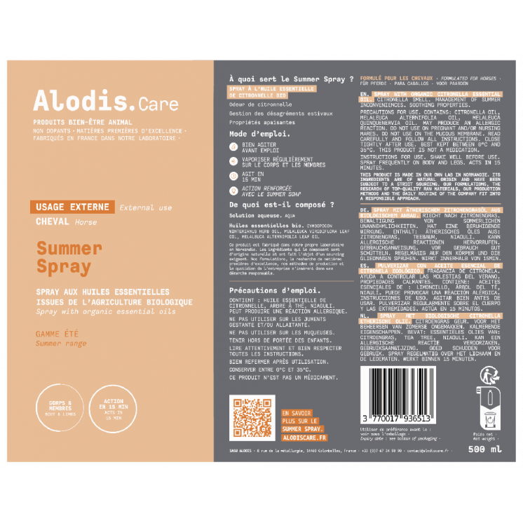 Répulsif Summer Spray ALODIS CARE