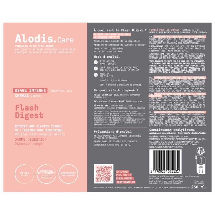 Aliment complémentaire Flash Digest ALODIS CARE