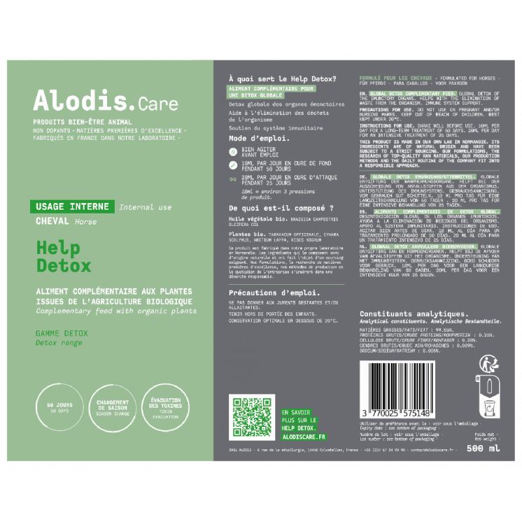 Aliment complémentaire Help Detox ALODIS CARE