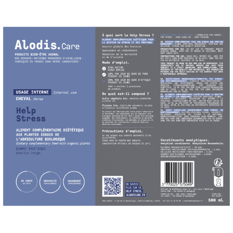 Aliment complémentaire Help Stress ALODIS CARE