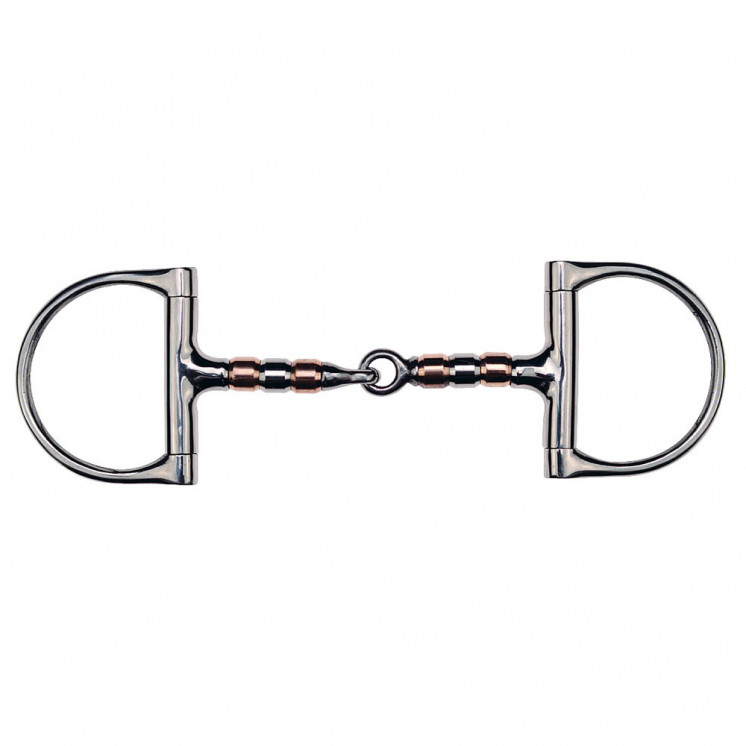 Mors Verdun Inox avec rouleaux cuivre FEELING Sellerie Equi'Nature